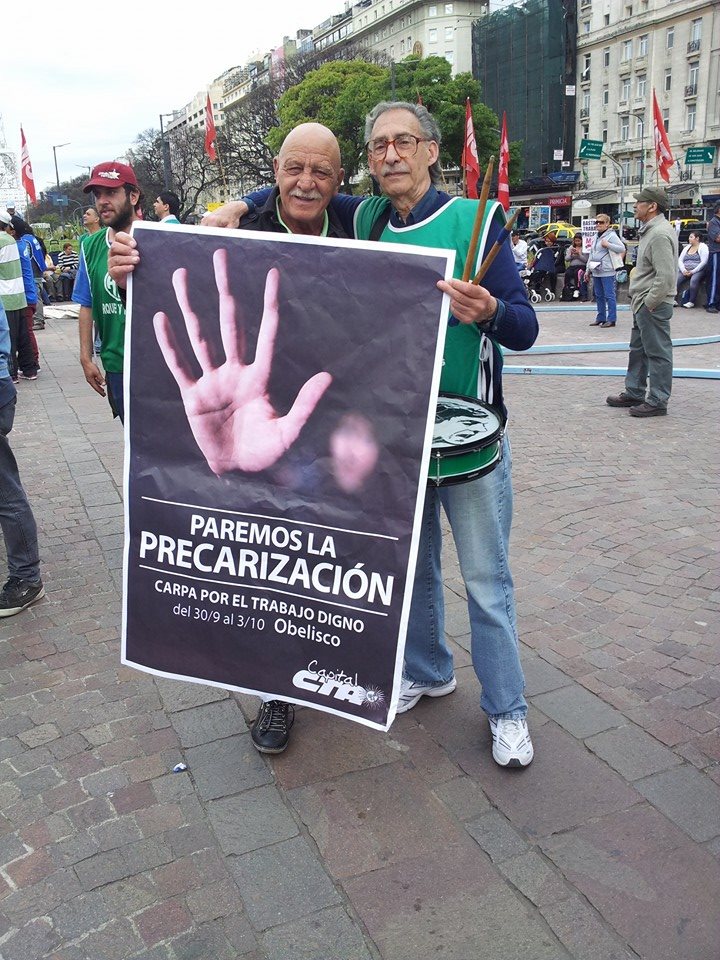 Algunas imágenes desde la Carpa por el Trabajo Digno