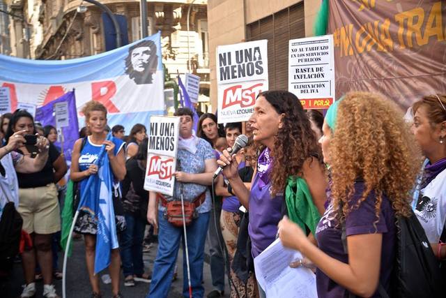 La CTA Capital estuvo presente en la marcha por el Día de la Mujer Trabajadora