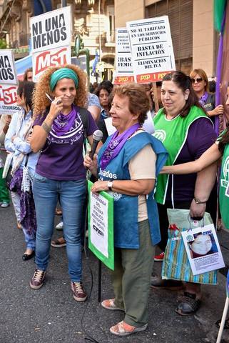 La CTA Capital estuvo presente en la marcha por el Día de la Mujer Trabajadora