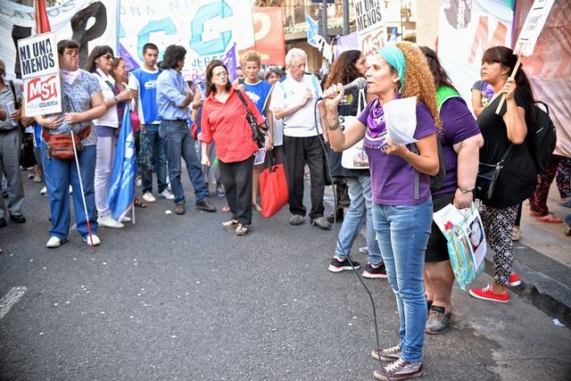 La CTA Capital estuvo presente en la marcha por el Día de la Mujer Trabajadora