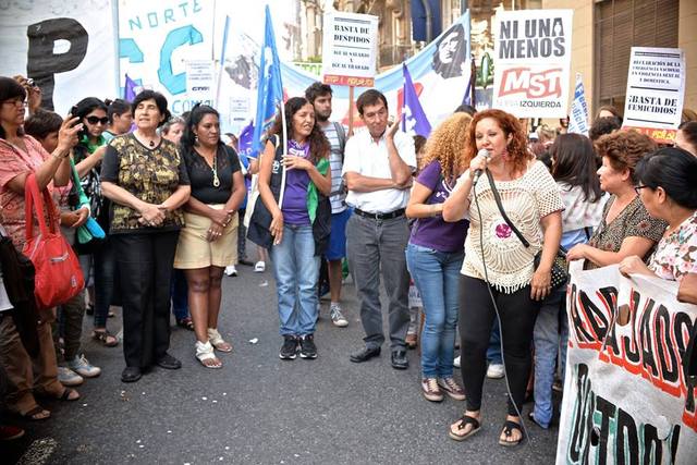 La CTA Capital estuvo presente en la marcha por el Día de la Mujer Trabajadora
