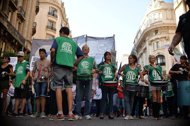 La CTA Capital estuvo presente en la marcha por el Día de la Mujer Trabajadora