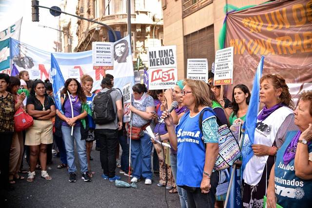 La CTA Capital estuvo presente en la marcha por el Día de la Mujer Trabajadora