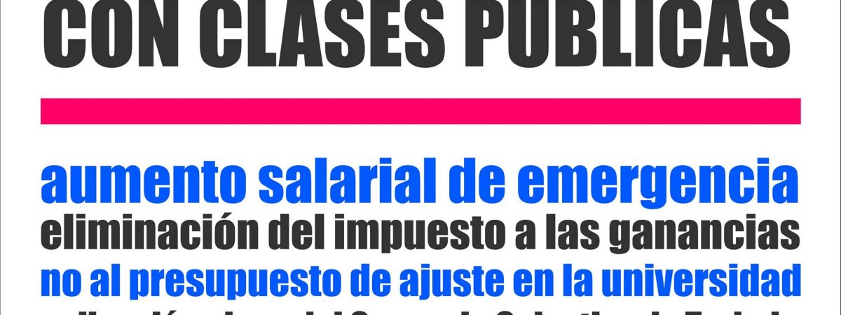 CONADU Histórica protesta dictando Clases Públicas el 10 de noviembre