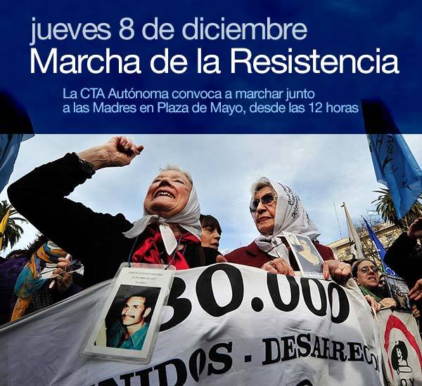 La CTA Autónoma convoca a acompañar a las Madres