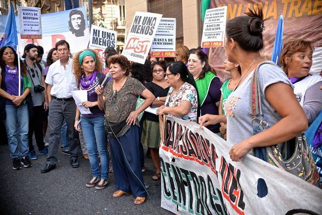 La CTA Capital estuvo presente en la marcha por el Día de la Mujer Trabajadora