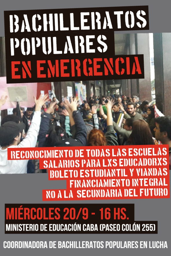 Bachilleratos Populares en Emergencia