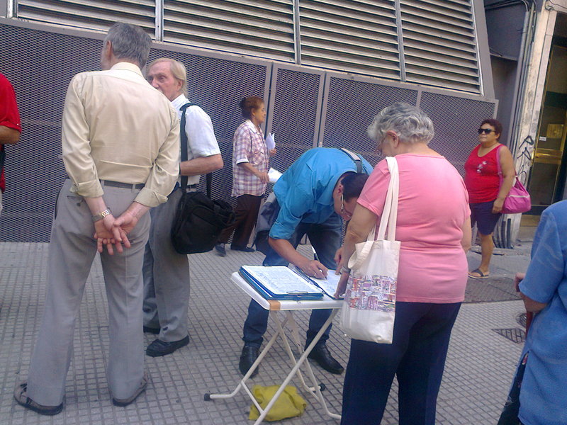 Jubilados 1246 miércoles  y   primer Paro Nacional al gobierno de Mauricio Macri