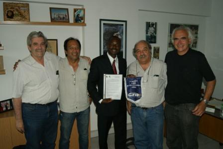 Senador Moise de Haití visitó la CTA