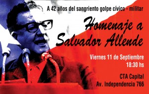Flyer Homenaje Salvador Allende
