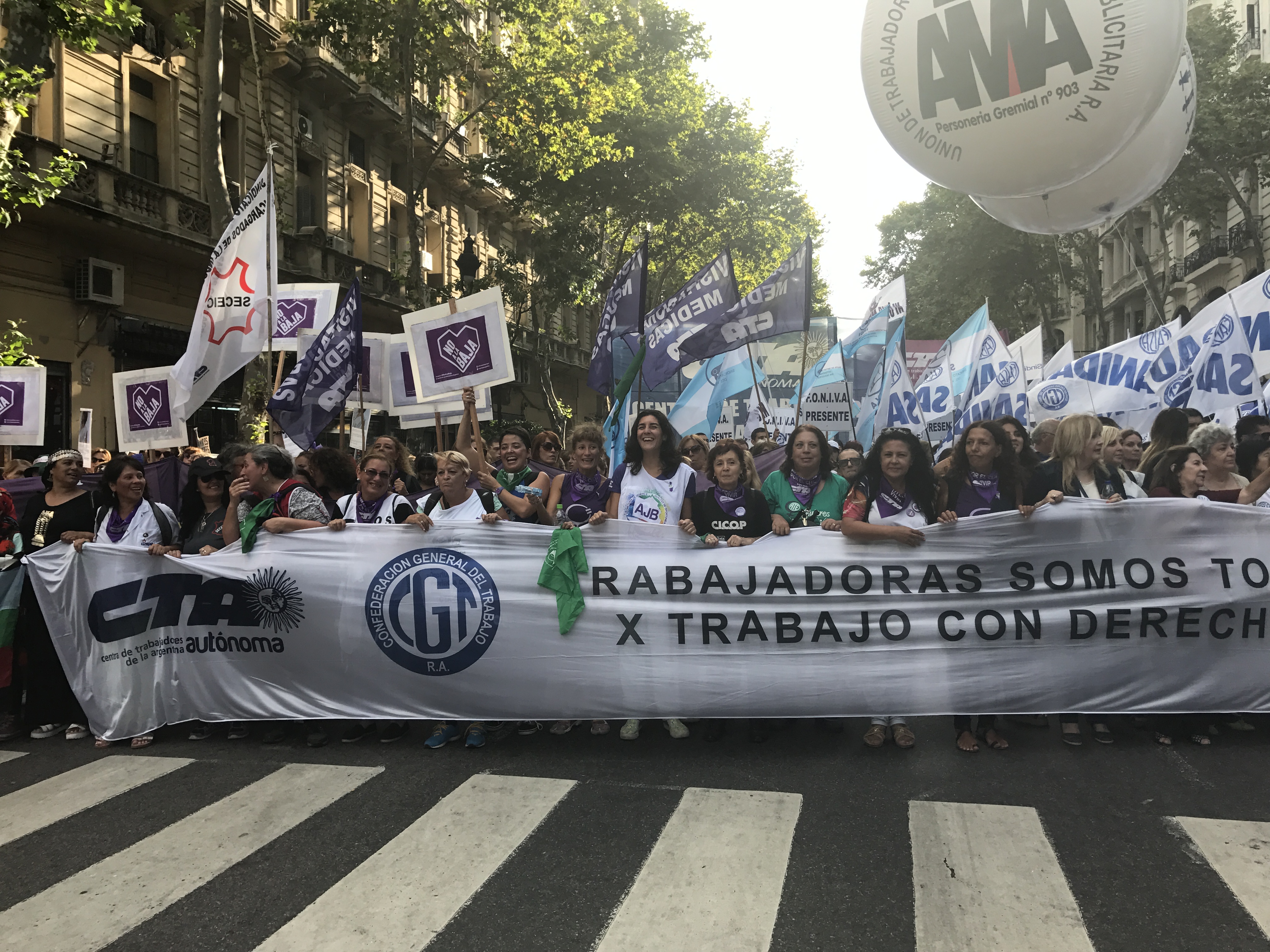 Este 8 de marzo las mujeres de la CTA Autónoma ganaron las calles en todo el país