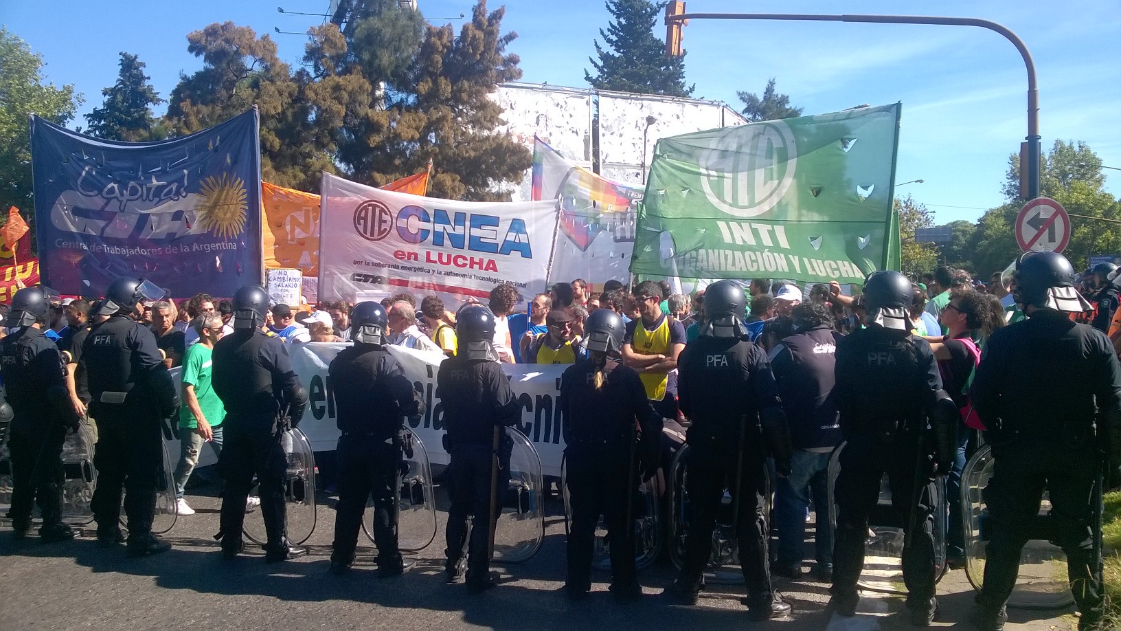 La Central porteña participó del corte en el cordón industrial