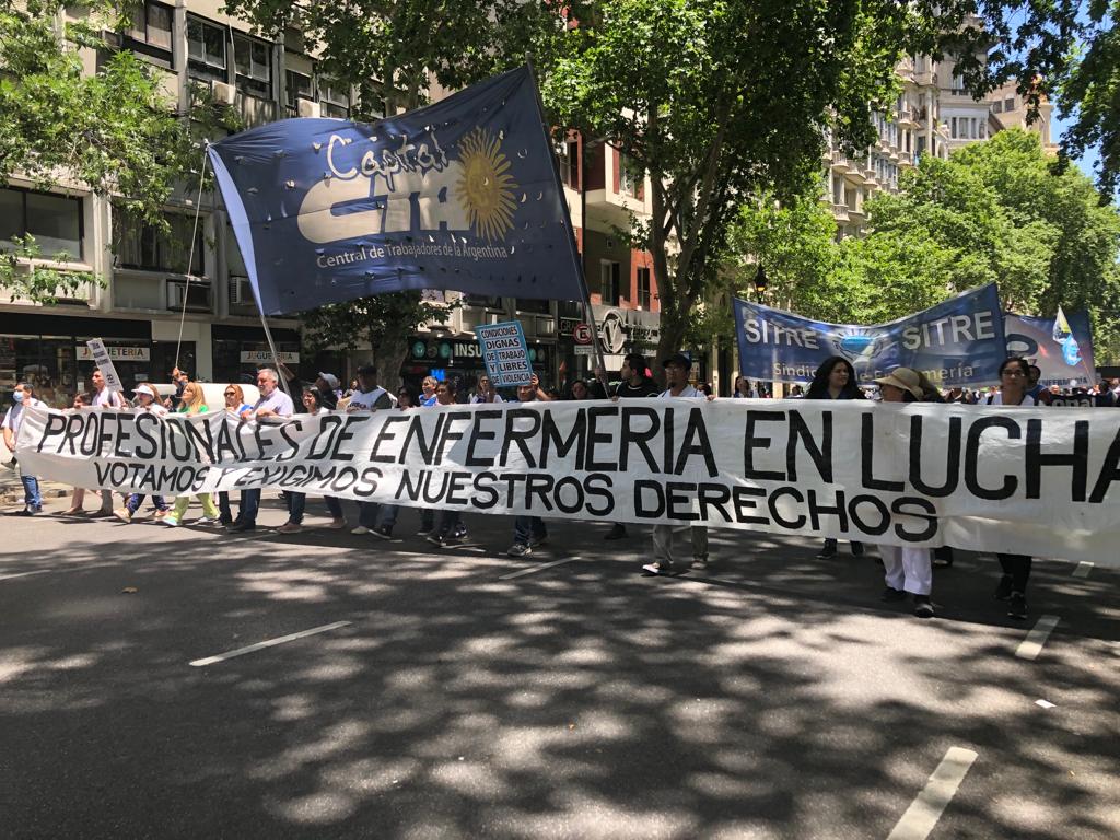 La CTAA Capital se movilizó por el Día Nacional de Enfermería