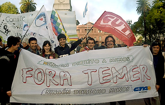 La CTA Autónoma repudió la visita del presidente brasileño