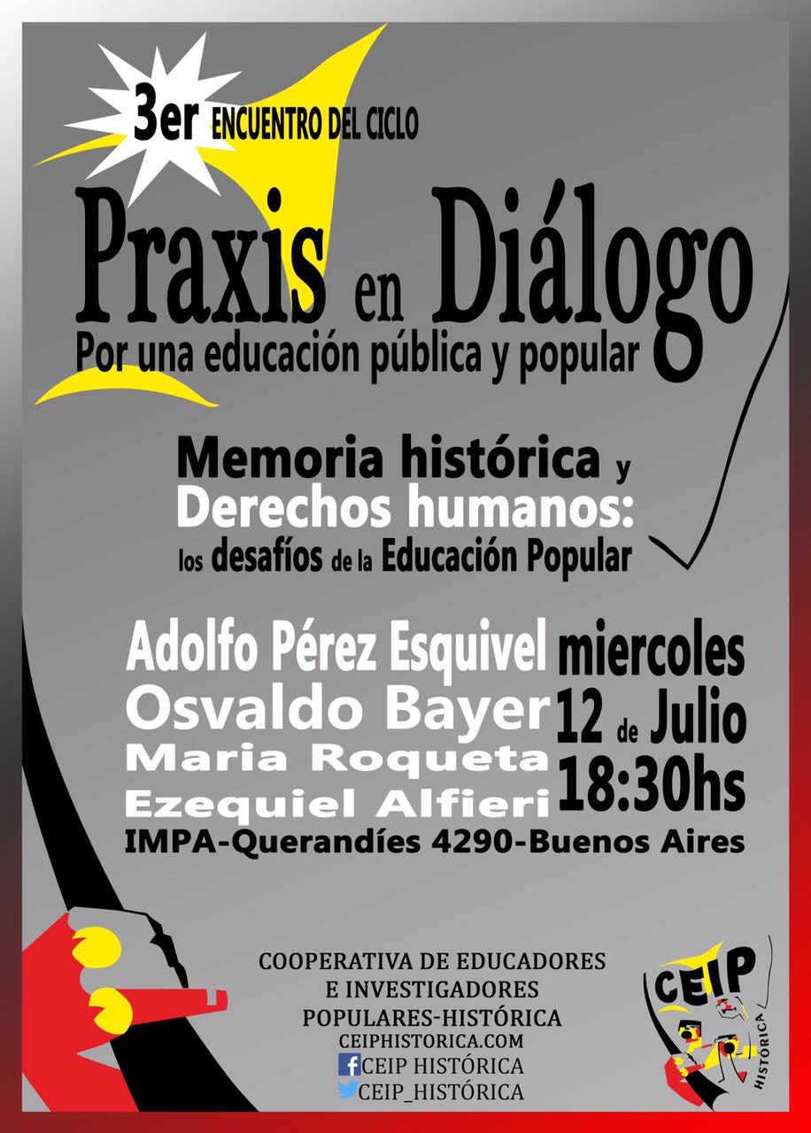 Tercer encuentro del ciclo Práxis en Diálogo por una Educación Pública y Popular