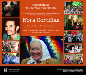 invitación Reconociemiento a Nora Cortiñas