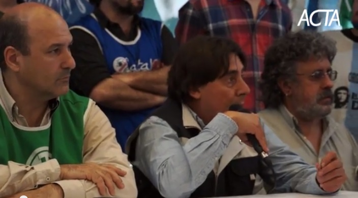 Video: Pablo Micheli estuvo presente en la Carpa por el Trabajo Digno