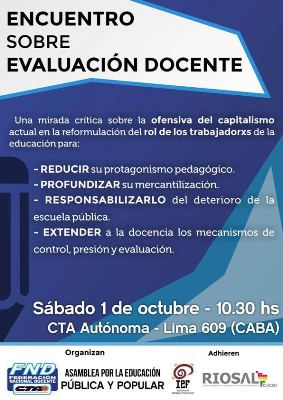 Encuentro sobre evaluación docente