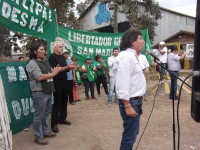 Micheli respaldó en Jujuy los reclamos de trabajadores de Ledesma