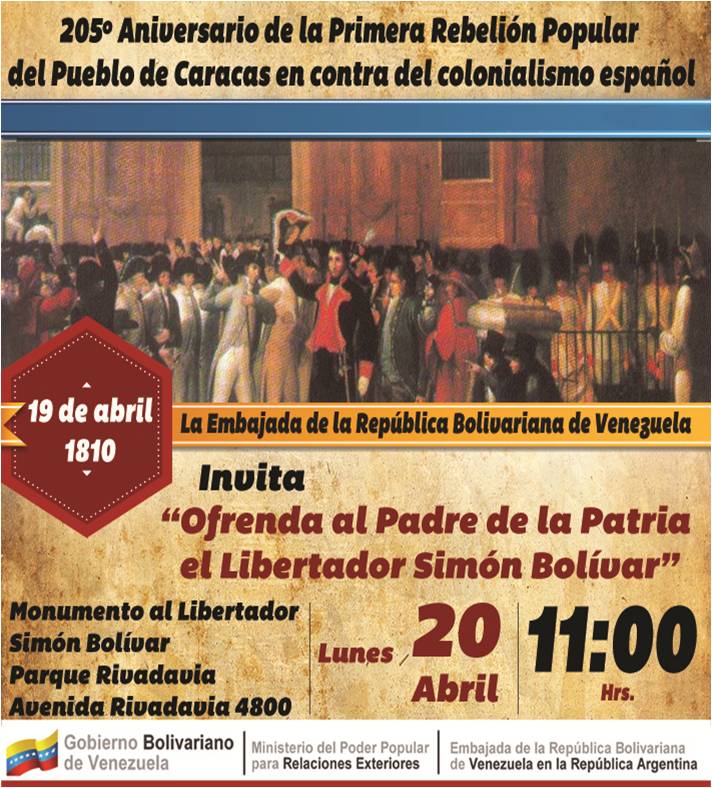 La CTA estará presente en un homenaje a Simón Bolívar