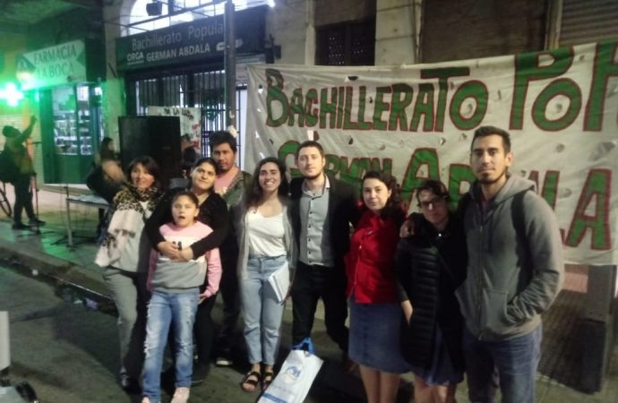 La CTAA Capital acercó su solidaridad al Bachillerato Popular Germán Abdala