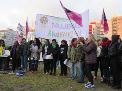 La Marcha Mundial de Mujeres recordó la Cumbre de los Pueblos que dijo “No al ALCA”