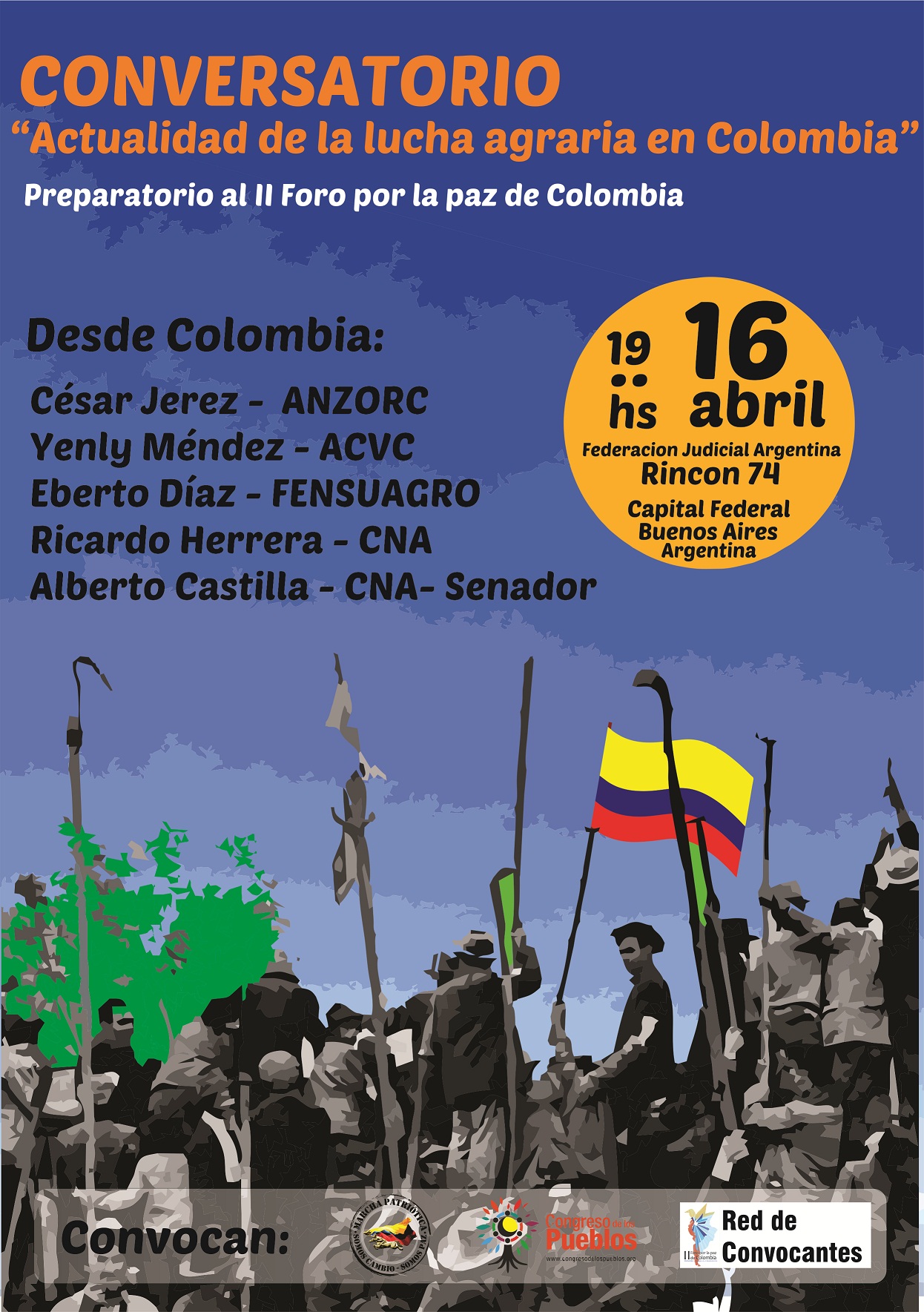 Charla-Debate: Actualidad de la Lucha Agraria en Colombia