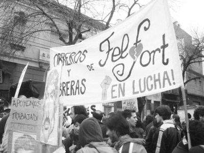 Contra las suspensiones y despidos en Felfort. Gómez: «Somos mujeres y luchadoras, además de jefas de hogar»
