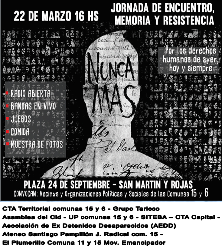 Jornada de Encuentro, Memoria y Resistencia