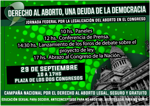 Jornada Federal por la Legalización del Aborto en el Congreso